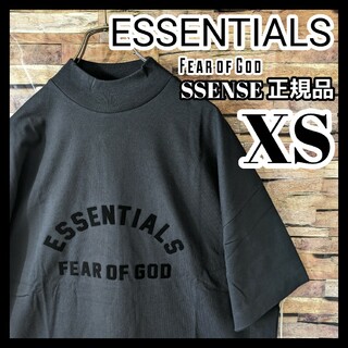 フィアオブゴッド(FEAR OF GOD)のFOG ESSENTIALS Tシャツ 正規品 オーバーサイズ XS ブラック(Tシャツ/カットソー(半袖/袖なし))