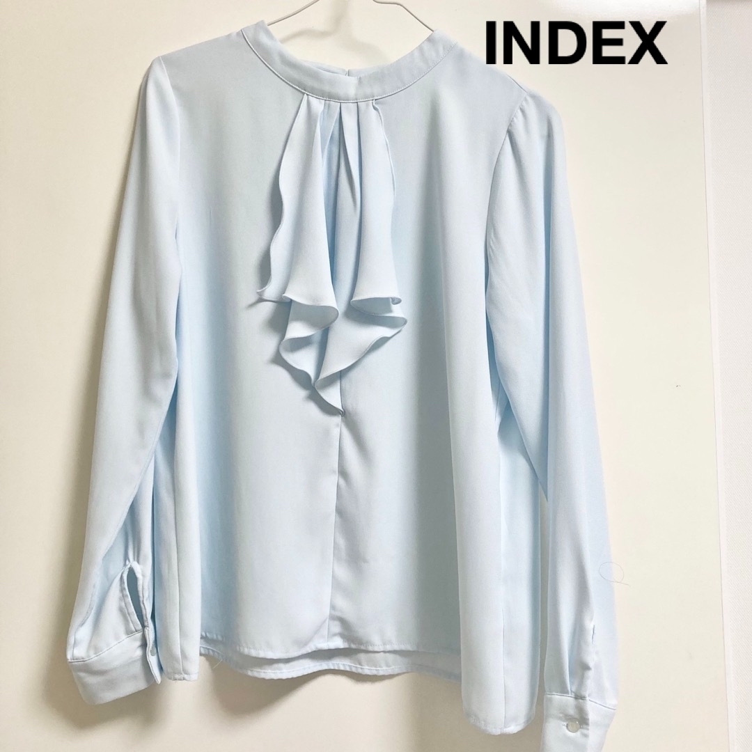 INDEX - index フリルブラウスの通販 by Yshop｜インデックスならラクマ