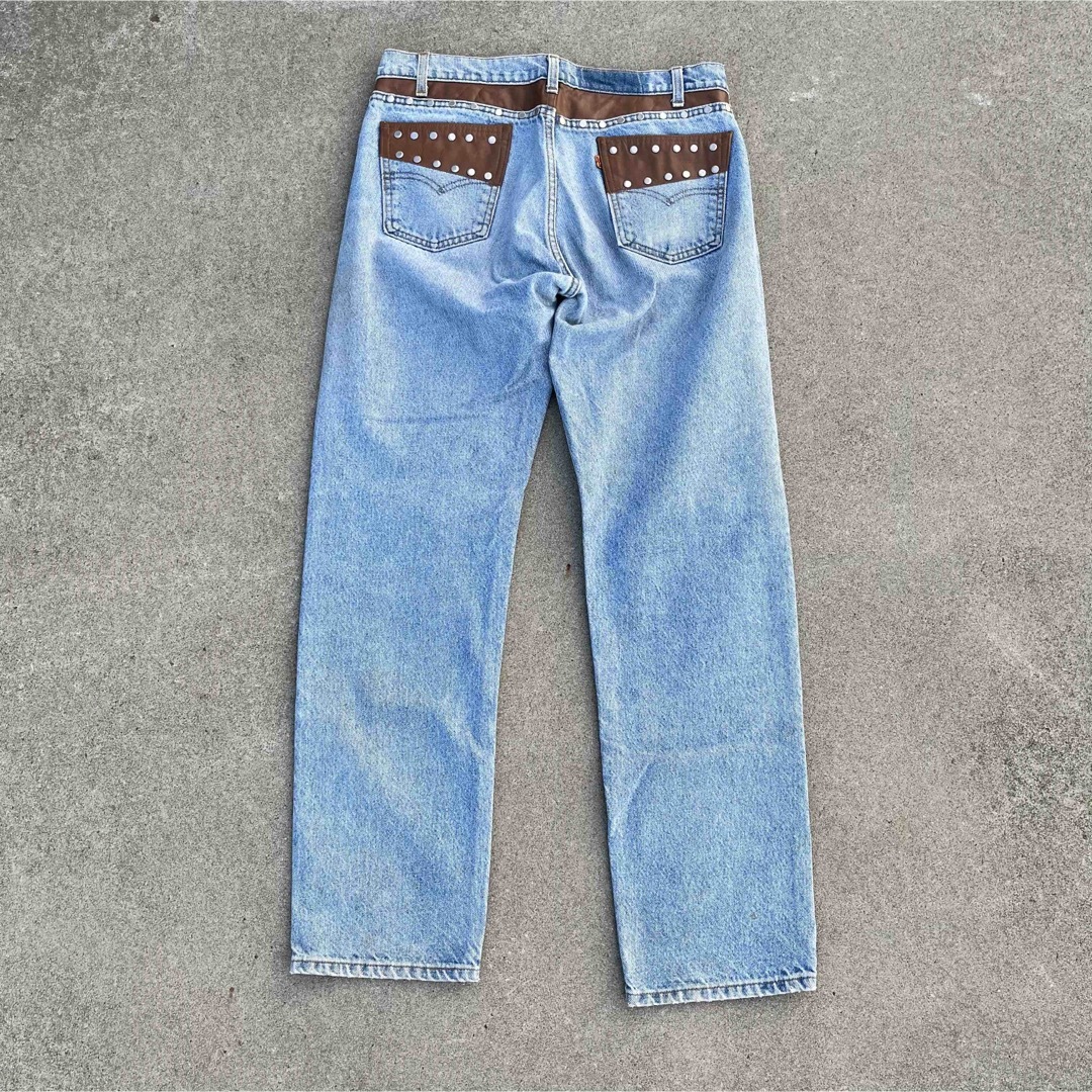 Levi's - vintage Levi's リーバイス リメイクデニム レザーパンツ