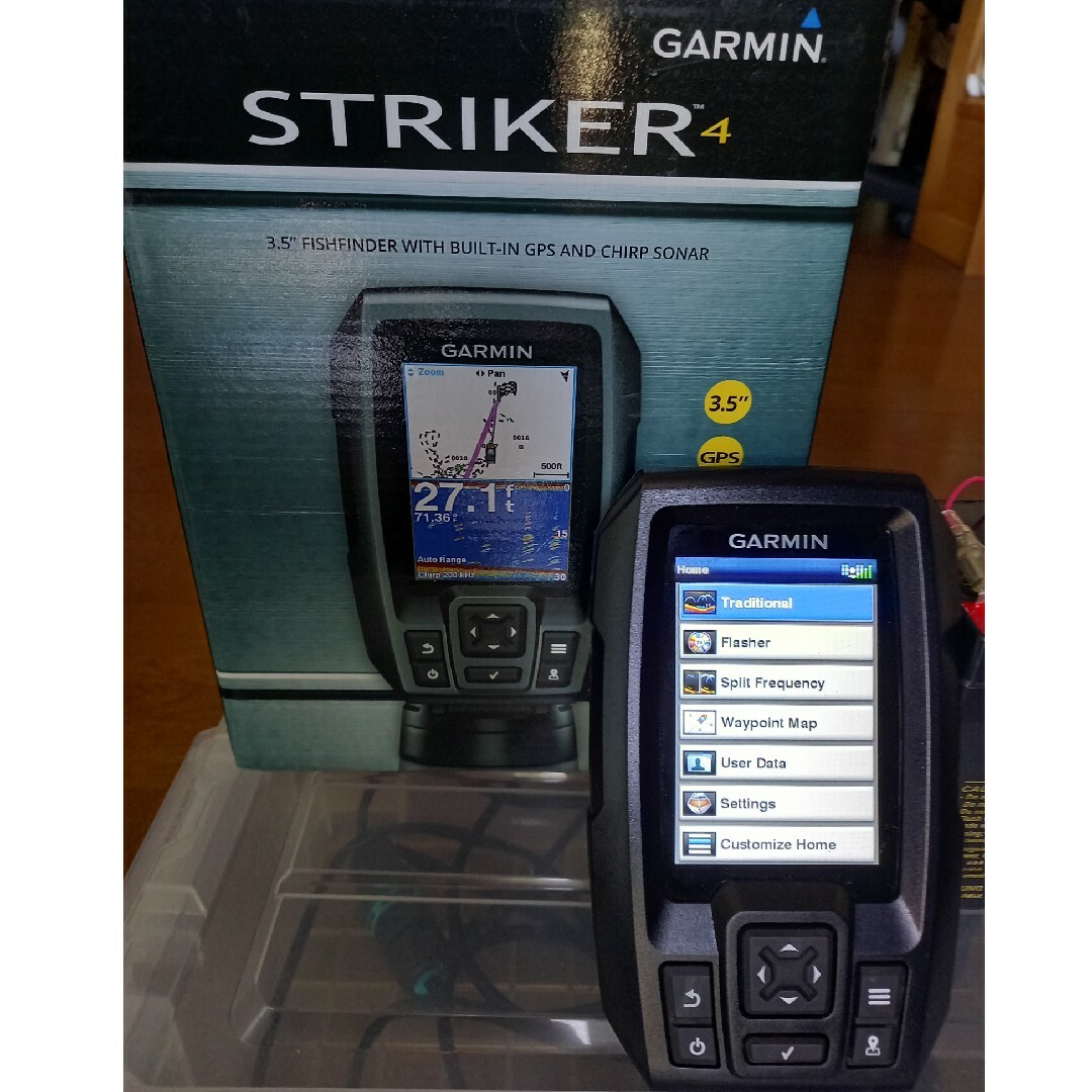 GARMIN   ガーミン ストライカー４ 魚群探知機の通販 by s expansion's