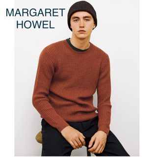 マーガレットハウエル リネンミックス ニット M ブラウン MARGARET HOWELL セーター メンズ 【R221002】