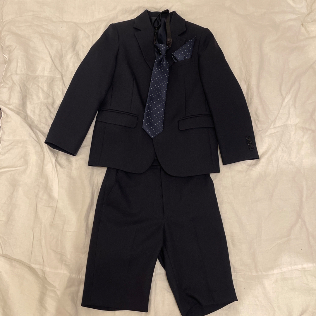 フォーマル　120 男の子　スーツ　セットアップ キッズ/ベビー/マタニティのキッズ服男の子用(90cm~)(ドレス/フォーマル)の商品写真