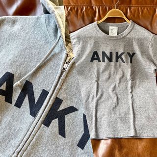 ANKY ジップアップパーカ＆Tシャツ(パーカー)