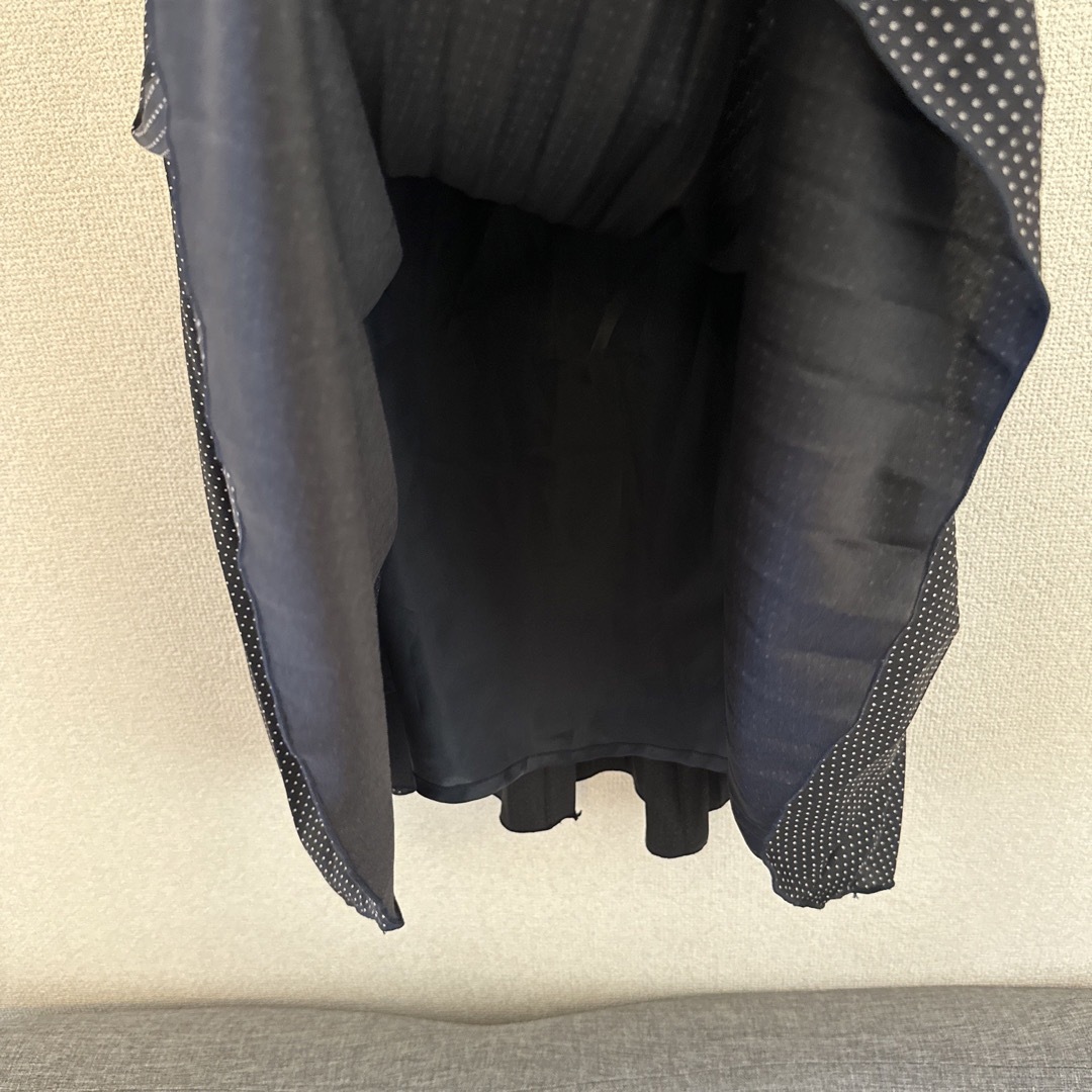 しまむら(シマムラ)の新品　ドットスカート プリーツ レディースのスカート(ひざ丈スカート)の商品写真
