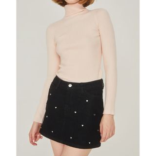 エピヌ(épine)のepine épine Heart studs demim mini skirt(ミニスカート)