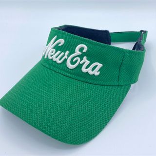 ニューエラー(NEW ERA)のニューエラー　サンバイザー　レア商品　グリーン(サンバイザー)