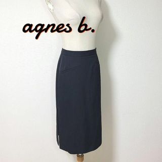 アニエスベー(agnes b.)のagnes b. アニエスベー★タイトスカート サイドスリット 日本製 36(ロングスカート)