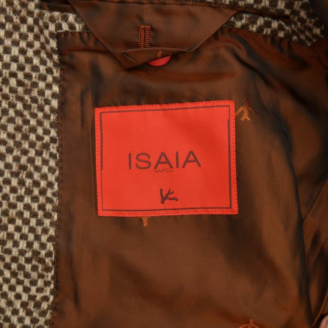 【ISAIA】アルパカ混 ダブルチェスターウールコート メンズのジャケット/アウター(チェスターコート)の商品写真