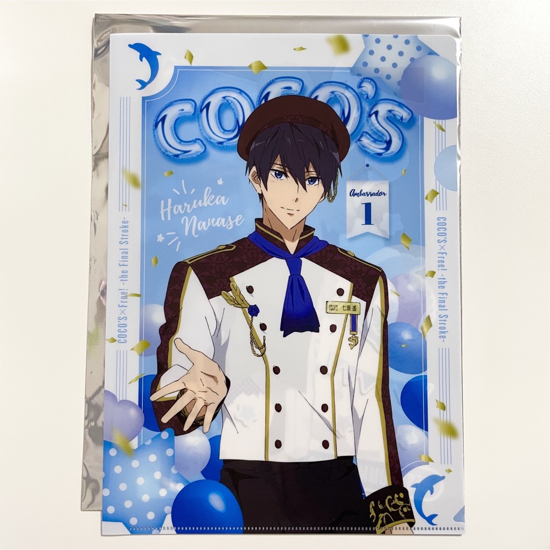 未使用* Free! ハイ☆スピード! 七瀬遙 缶バッジ クリアファイルの