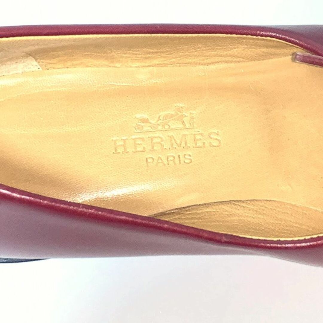 Hermes(エルメス)のHERMES エルメス 36≒23cm パンプス 赤系 jtl レディースの靴/シューズ(ハイヒール/パンプス)の商品写真