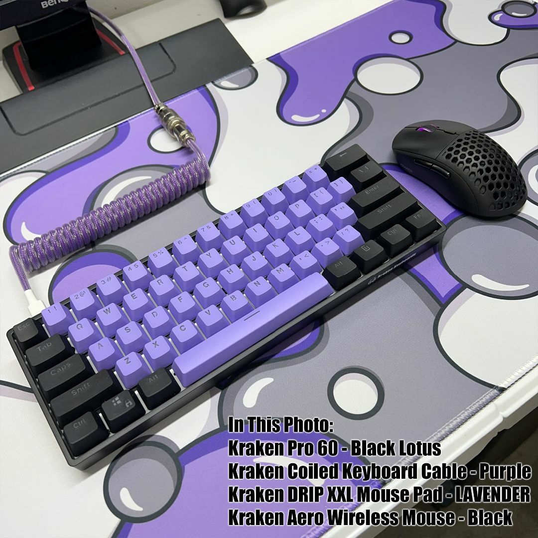 【在庫処分】Kraken Keyboards XXL ゲーム用マウスパッド - 3