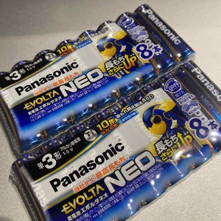パナソニック(Panasonic)のPanasonic EVOLTA NEO アルカリ電池 単3 8本 2セット(バッテリー/充電器)