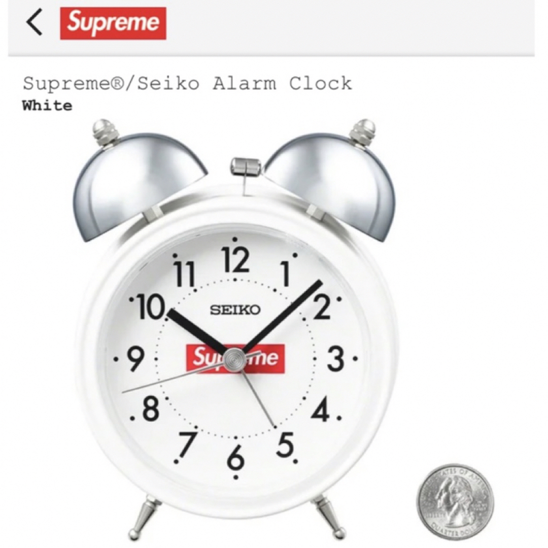 Supreme(シュプリーム)のSupreme®/Seiko Alarm Clock   インテリア/住まい/日用品のインテリア小物(置時計)の商品写真