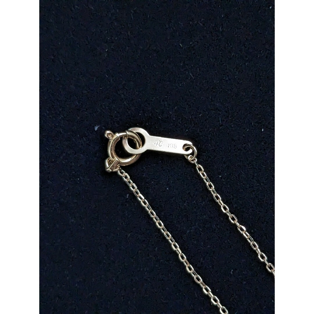 4℃ - 4℃色石ダイヤネックレスK18PGピンクゴールド1.8gの通販 by n