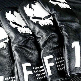超人気!☆Funky!☆スパンキースカル・ブラック☆ヘッドカバー4セット
