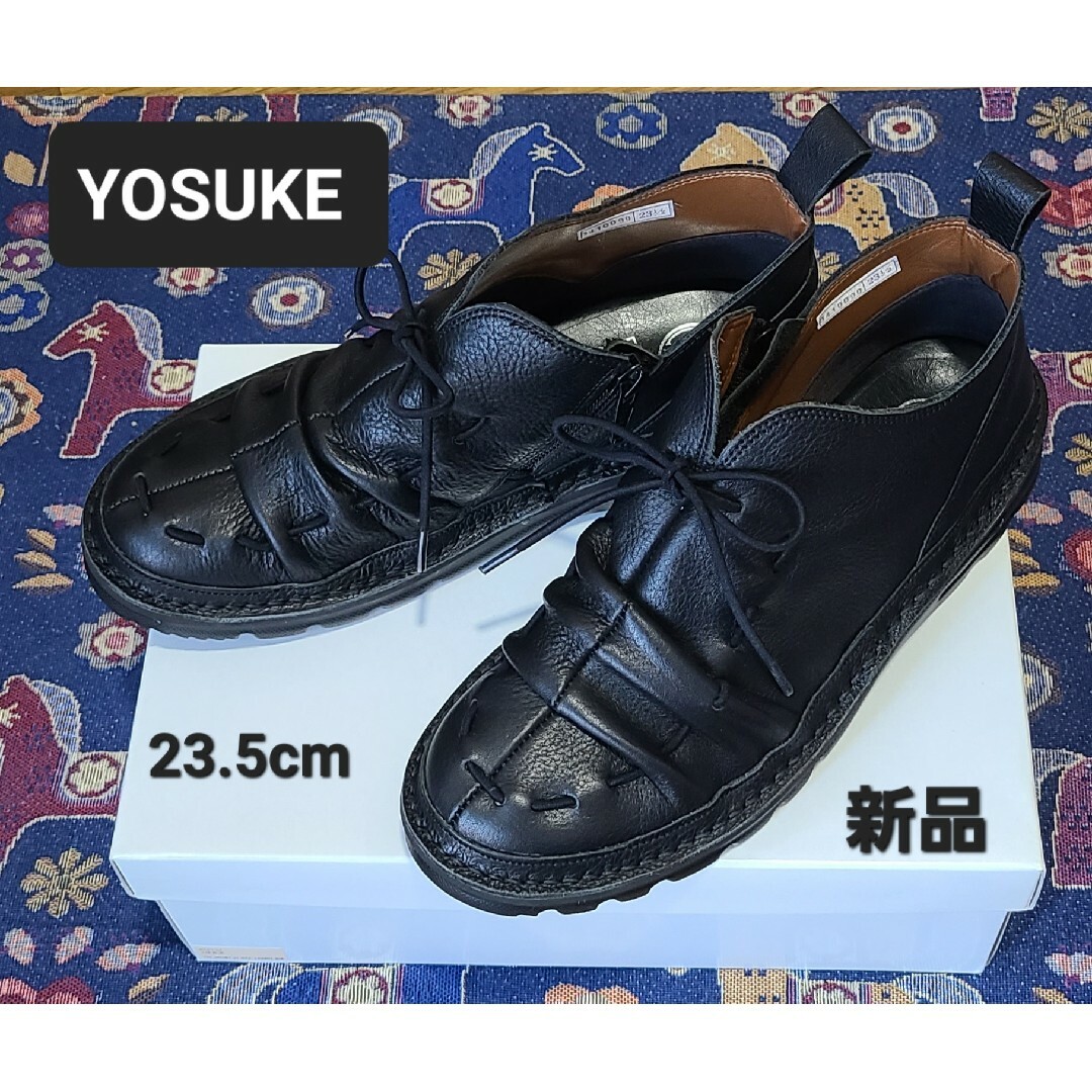 YOSUKE - 《 YOSUKE ・ヨースケ 》レースアップ 本革 ショートブーツ
