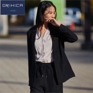 オリヒカ(ORIHICA)のORIHICA オリヒカ　レディース　らくちん　ノッチジャケット　Mサイズ(テーラードジャケット)