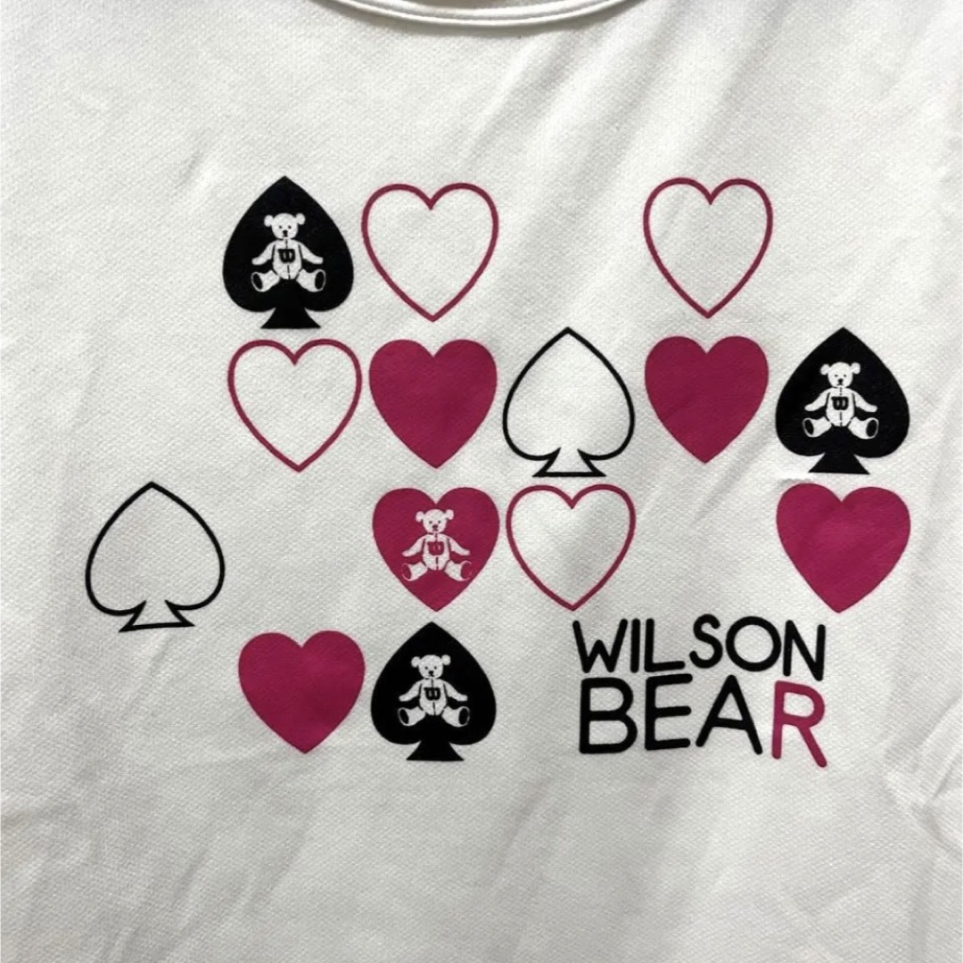 wilson(ウィルソン)の【843】ウィルソン　半袖デザインTシャツ　M レディースのトップス(Tシャツ(半袖/袖なし))の商品写真