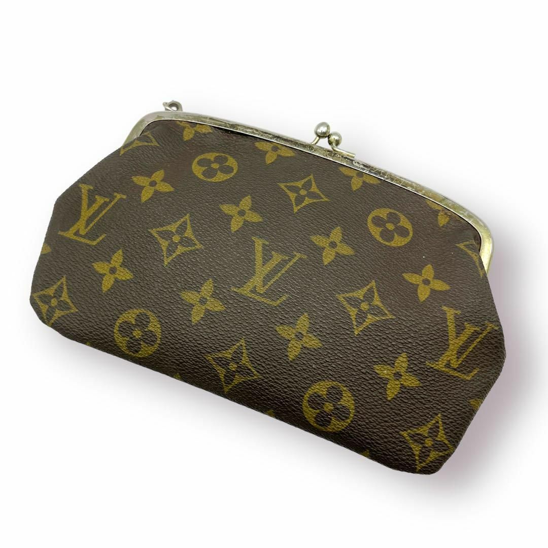 【良品】LOUIS VUITTON モノグラム がま口 ポーチ USA限定