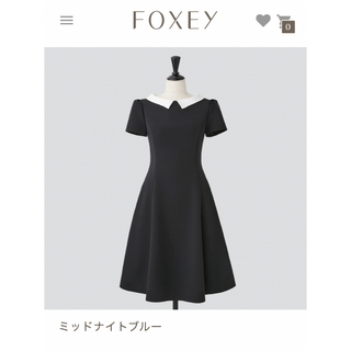 フォクシー(FOXEY)のfoxey 42633 New Standard Dress ワンピース　38(ひざ丈ワンピース)