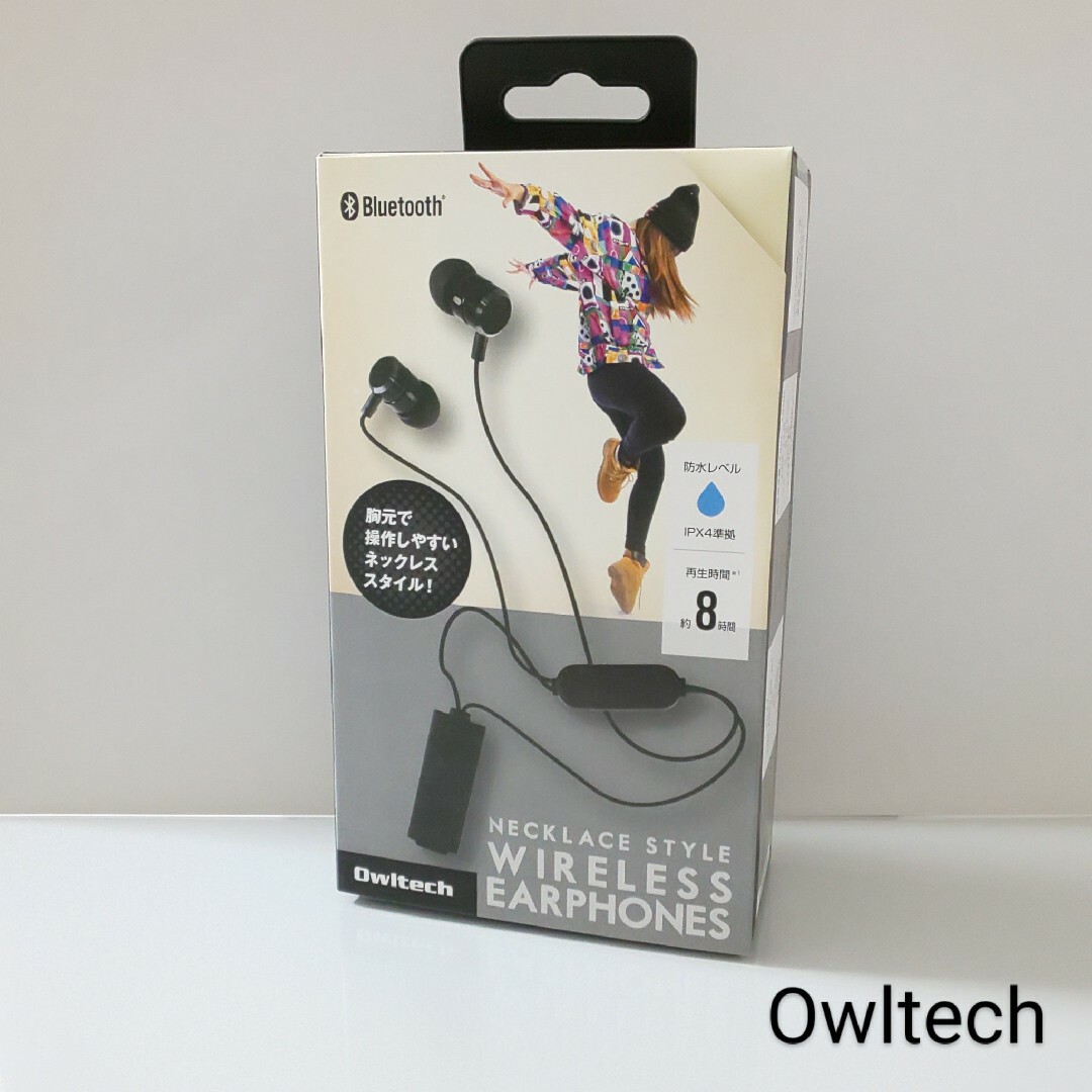 Owltech(オウルテック)の【中古】オウルテック Bluetoothワイヤレスイヤホン OWL-BTEP09 スマホ/家電/カメラのオーディオ機器(ヘッドフォン/イヤフォン)の商品写真