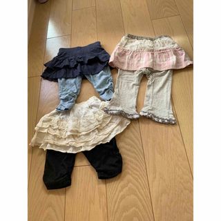 ユニクロ(UNIQLO)のスカッツ 3枚セット 95(スカート)