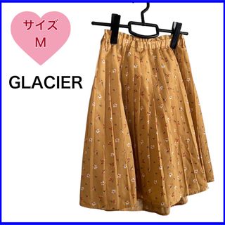 グラシア(GLACIER)の★美品★GLACIER ハニーズ　スカート　花柄　裏地付き　Mサイズ(ひざ丈スカート)