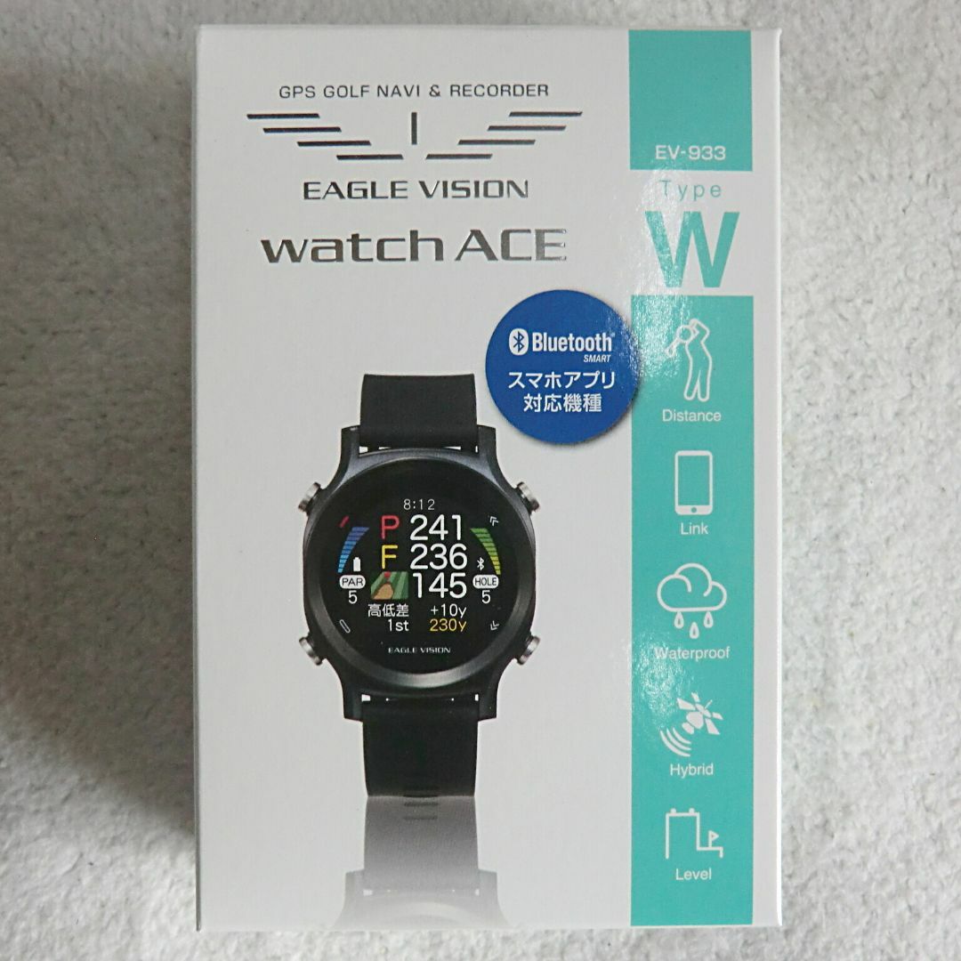 朝日ゴルフ - EAGLE VISION watch ACE EV-933 ブラックの+solo-truck.eu