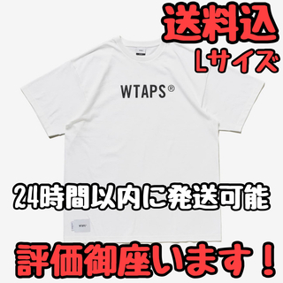 ダブルタップス(W)taps)のLサイズ Wtaps Sign / SS / Cotton ホワイト(Tシャツ/カットソー(半袖/袖なし))