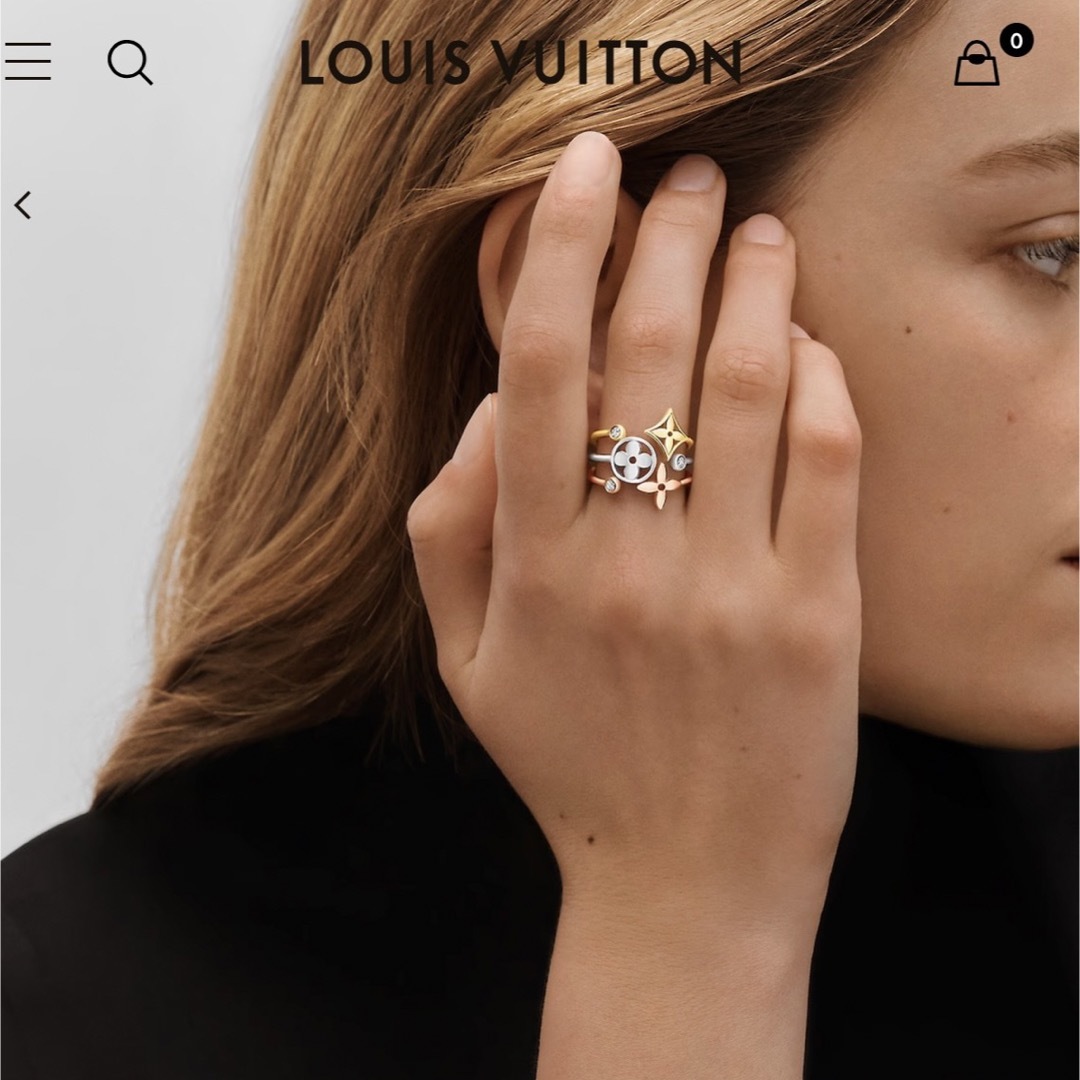 LOUIS VUITTON(ルイヴィトン)のarianana様専用ルイヴィトン バーグ モノグラムイディール リング 15号 レディースのアクセサリー(リング(指輪))の商品写真