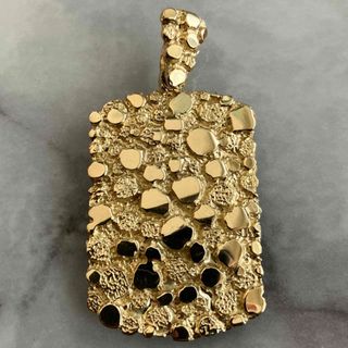 14k Yellow Gold  Nugget Pendant  13.2 g(ネックレス)