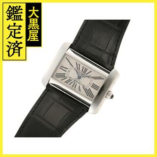 【仕上済】カルティエ タンクディヴァン SS LM ダイヤ SS メンズ 腕時計 CARTIER 時計