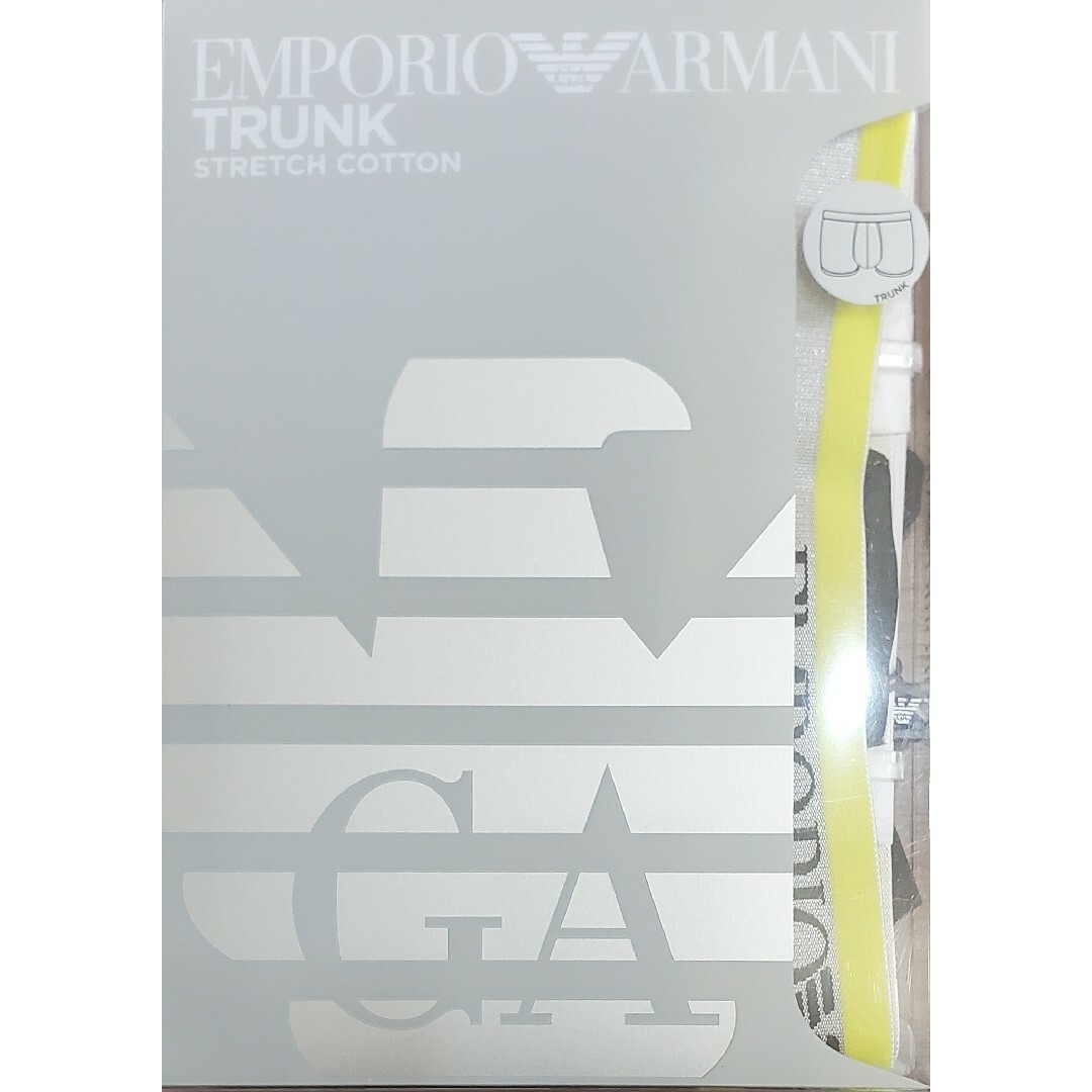 Emporio Armani(エンポリオアルマーニ)のエンポリオアルマーニ　新品　メンズ　ボクサーパンツ(ネオンイエロー/ブラックS) メンズのアンダーウェア(ボクサーパンツ)の商品写真
