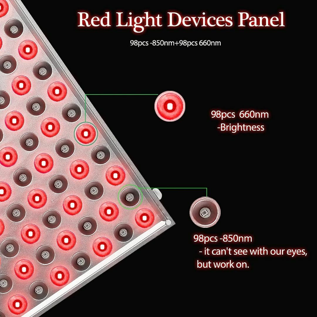 赤外線LEDパネル ボディケア 美容ケア 筋肉痛緩和 100W 1