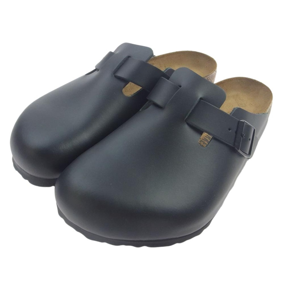 BIRKENSTOCK ビルケンシュトック サンダル 0060191 BOSTON ボストン レザー ブラック サンダル ブラック系 28.5cm【新古品】【未使用】