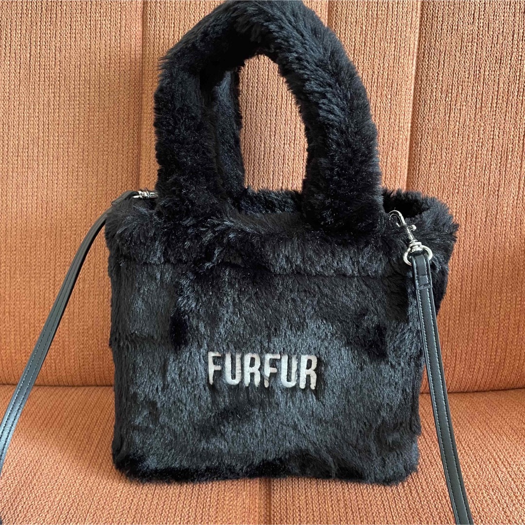 fur fur - FURFUR エコファートートバッグ(ブラック)の通販 by a's