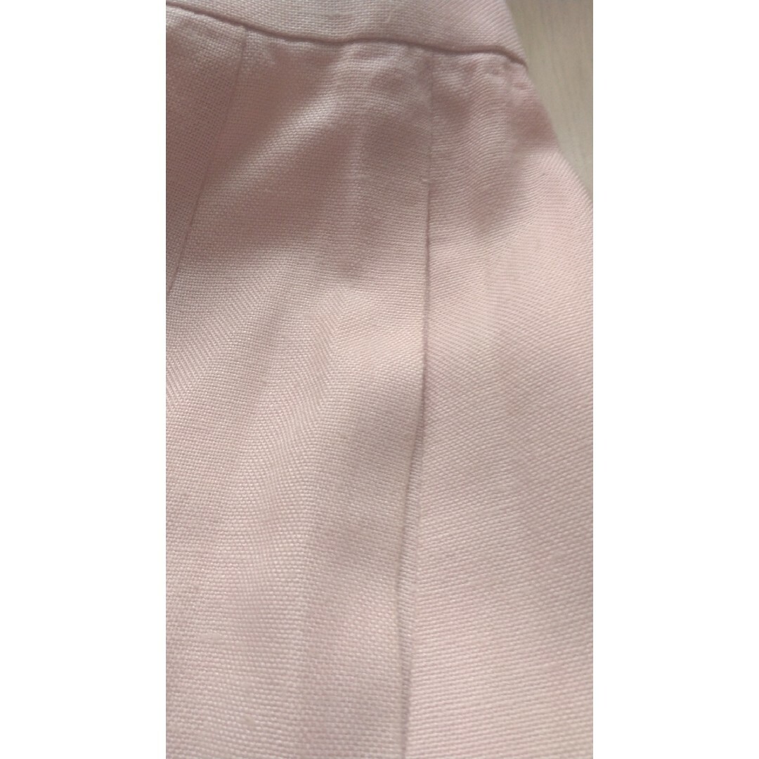キュロット裏地付き　ポケット付ショート丈　薄いピンク　日本製　ウエスト56～63 レディースのパンツ(キュロット)の商品写真