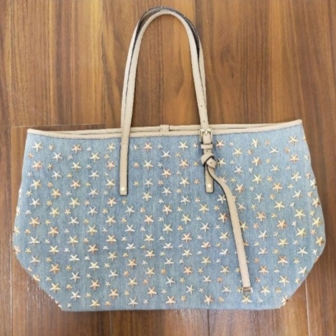 JIMMY CHOO ジミーチュウ スタースタッズ トートバッグ サシャ A4-