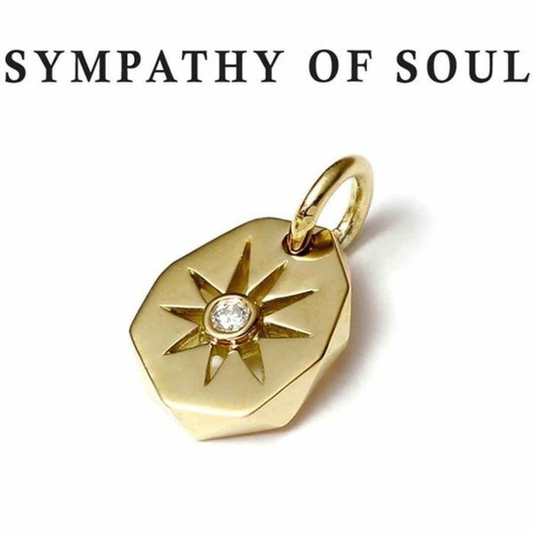 SYMPATHY OF SOUL - 新品未使用 サンプレートペンダント - K18イエロー