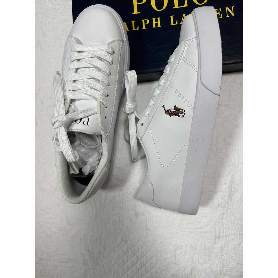 POLO RALPH LAUREN(ポロラルフローレン)の【値下歓迎】24,5cm   ポロ　ラルフローレン　レザースニーカー レディースの靴/シューズ(スニーカー)の商品写真