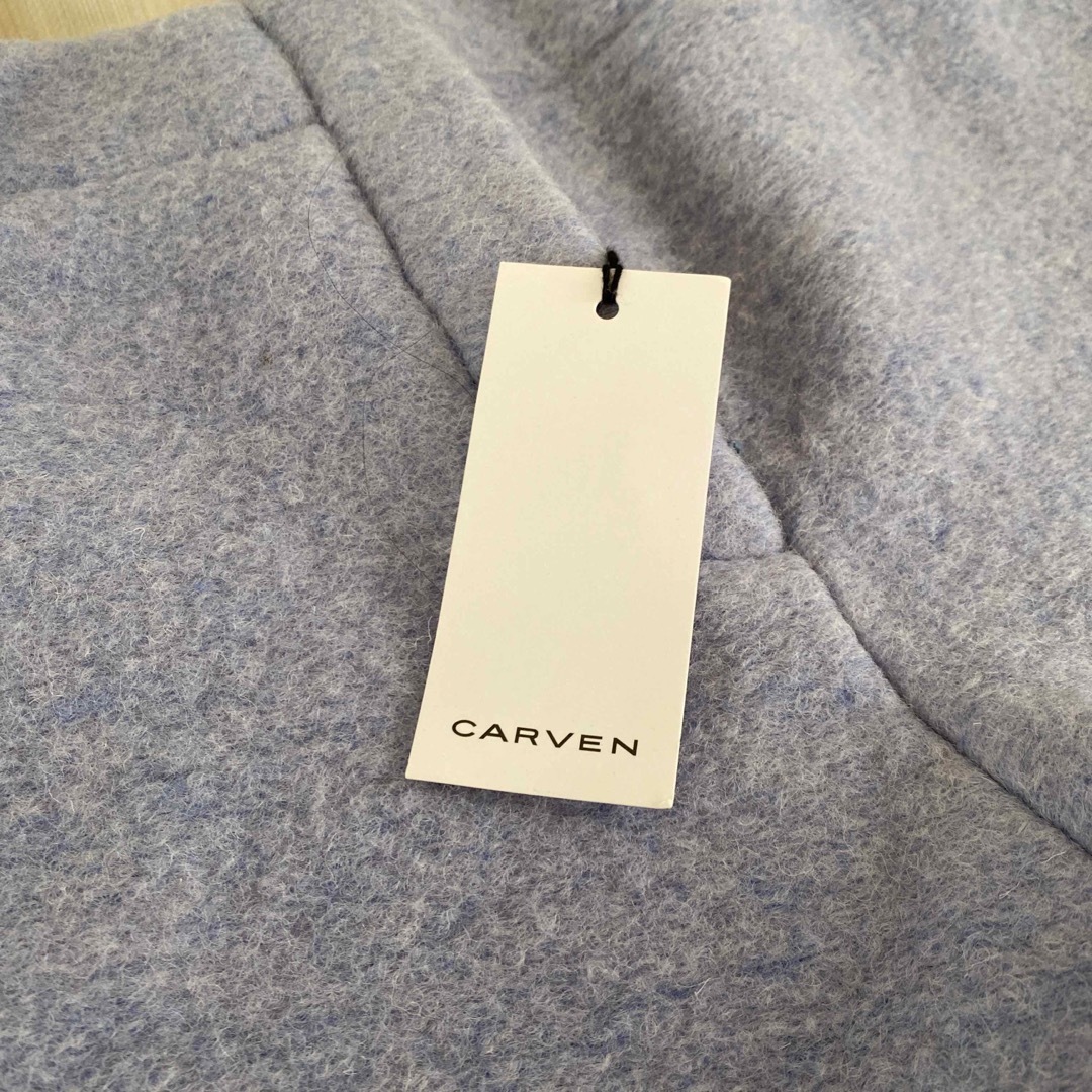 定価５万 carven 圧縮ウール ショートパンツ アイスブルー ３６