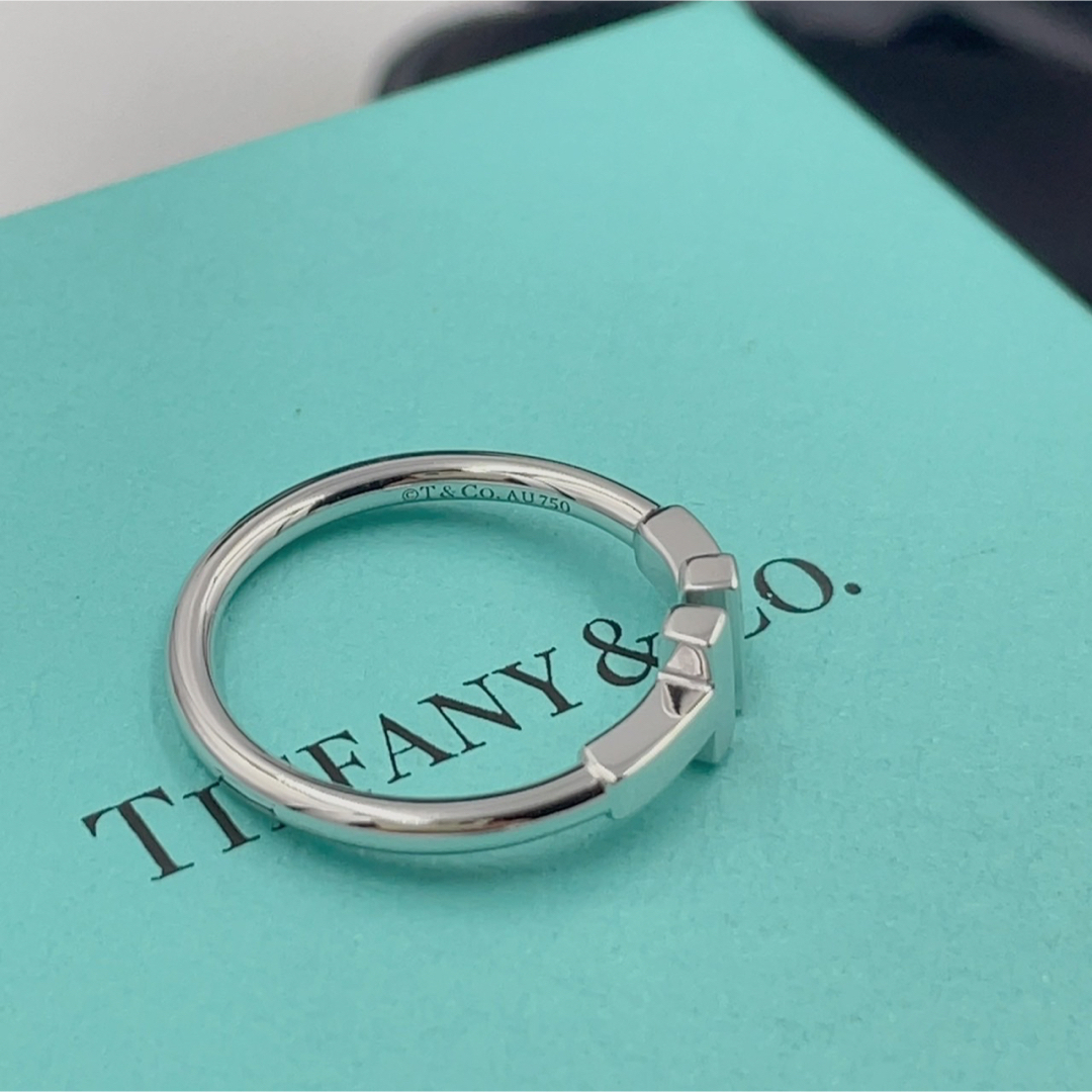 新品TIFFANY&Co.ティファニーTワイヤーリングホワイトゴールド11.5号