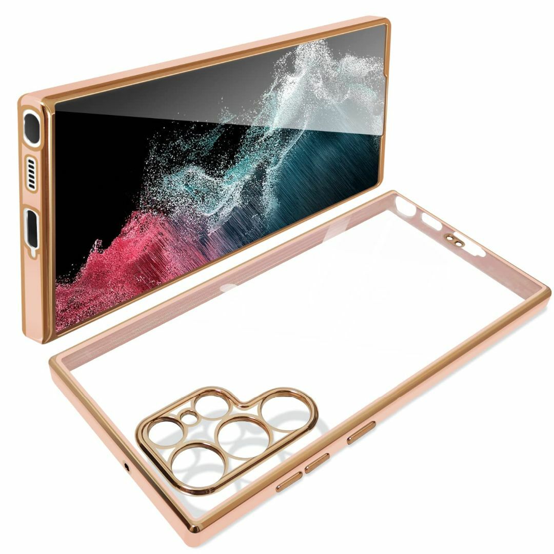 色: 桜ピンク】Galaxy S22 Ultra ケース クリア SC-52Cの通販 by