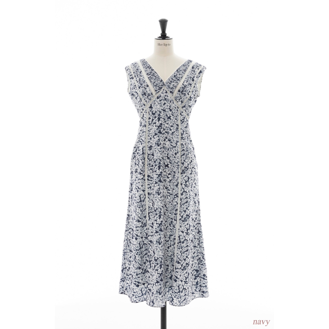 Her lip to - Her lip to Lace Trimmed Floral Dress の通販 by はに ...