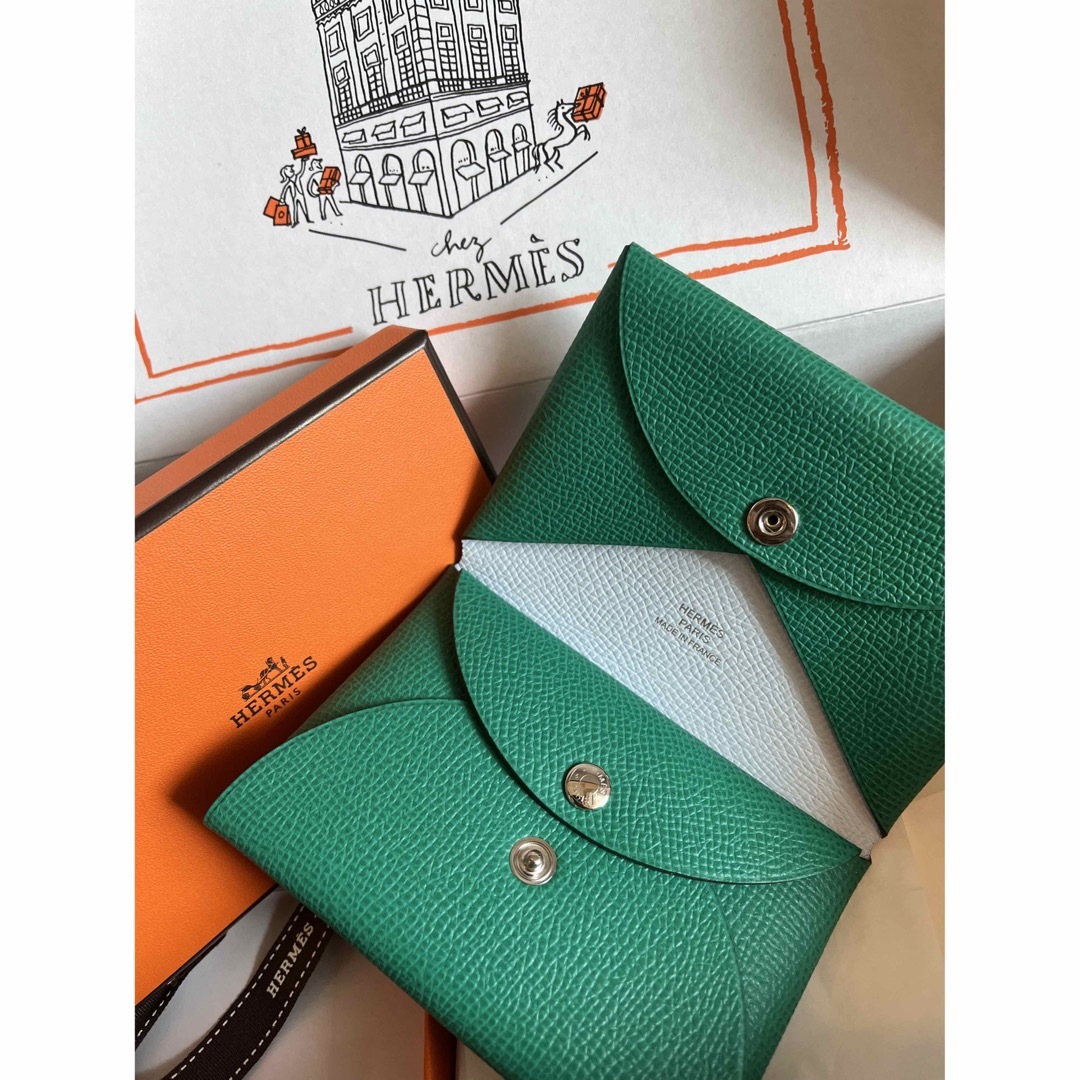 エルメスHermes カードケース カルヴィデュオ コンパクト ヴェルソ