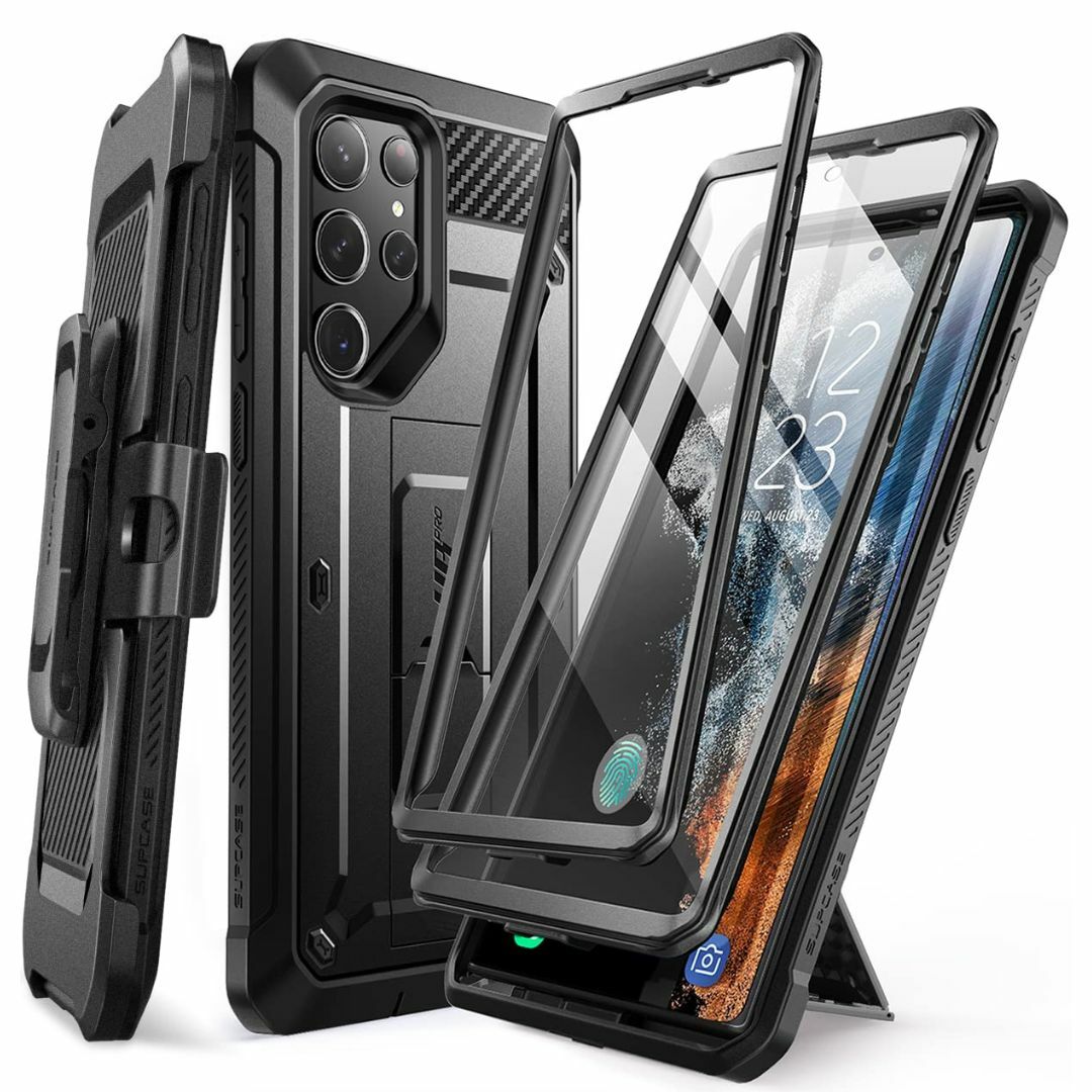 【色: ブラック】SUPCASE Galaxy S23Ultra ケース 5G