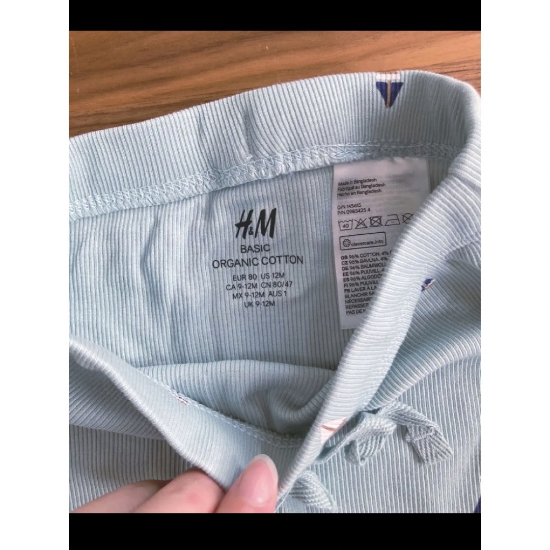 H&M(エイチアンドエム)のH&M⭐️ベビーパンツ⭐️ショートパンツ3枚セット　新品未使用品 キッズ/ベビー/マタニティのベビー服(~85cm)(パンツ)の商品写真