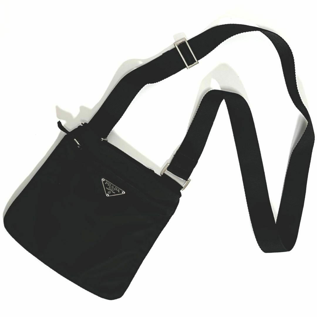 【極美品】 PRADA ナイロン ショルダーバッグ マチなし 白タグ付 保存袋付 | フリマアプリ ラクマ