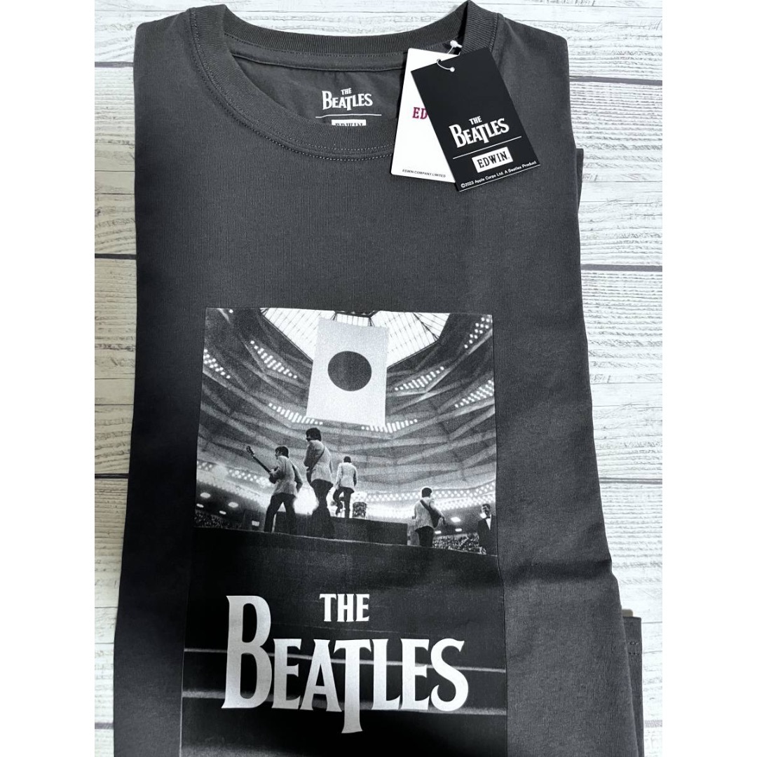 The Beatles EDWIN バンド Tシャツ Lサイズ 灰色 未使用品