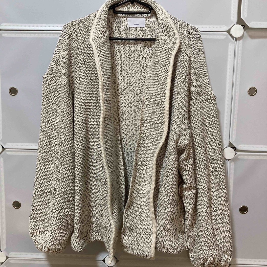 Muleauアウター Drawstring Hem Cardigan White - その他